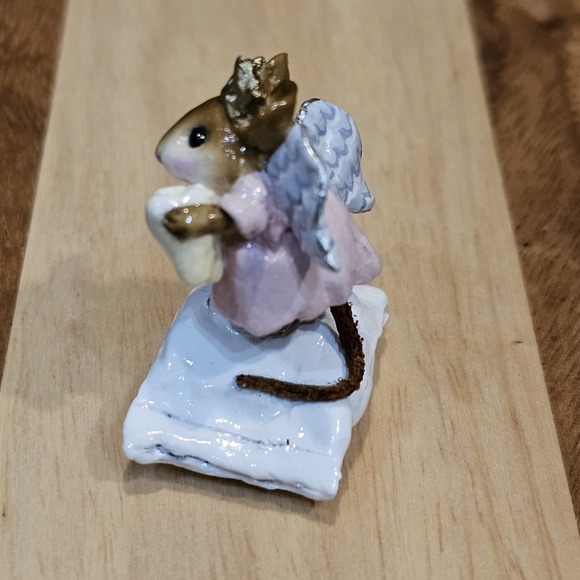 Wee Forest Folk M-148 Tooth Fairy Retired Signed AP, No WFF Box Pink Dress - Picture 5 of 12